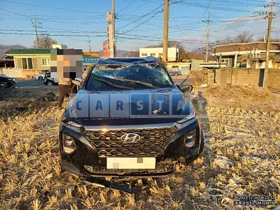 Photo 1 of 7: 2018 Hyundai Santa Fe TM 2.2, VIN KMHS381CBKU019453 — Korean insurance auction