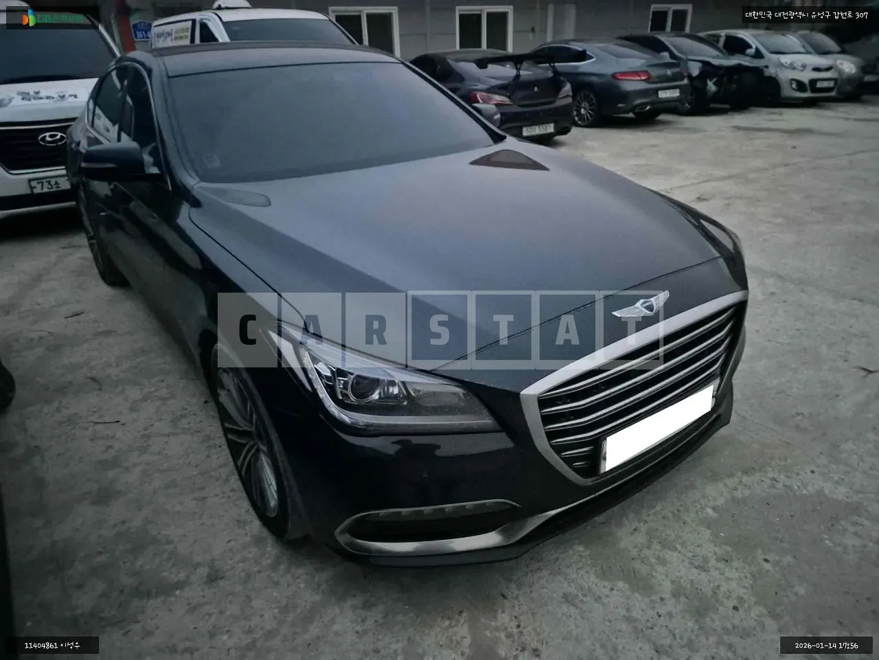Photo 2 of 15: 2017 Hyundai Genesis G80, VIN KMHGL41DDJU257881 — Korean insurance auction