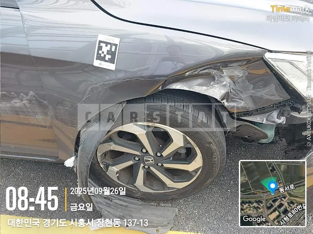 Photo 2 of 9: 2016 Honda Accord 2.4, VIN 1HGCR2680HA510765 — Korean insurance auction