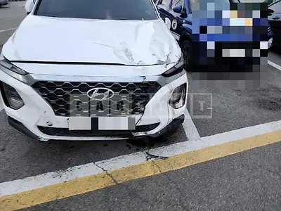 Photo 1 of 19: 2020 Hyundai Santa Fe, VIN KMHS381CBLU284056 — Korean insurance auction