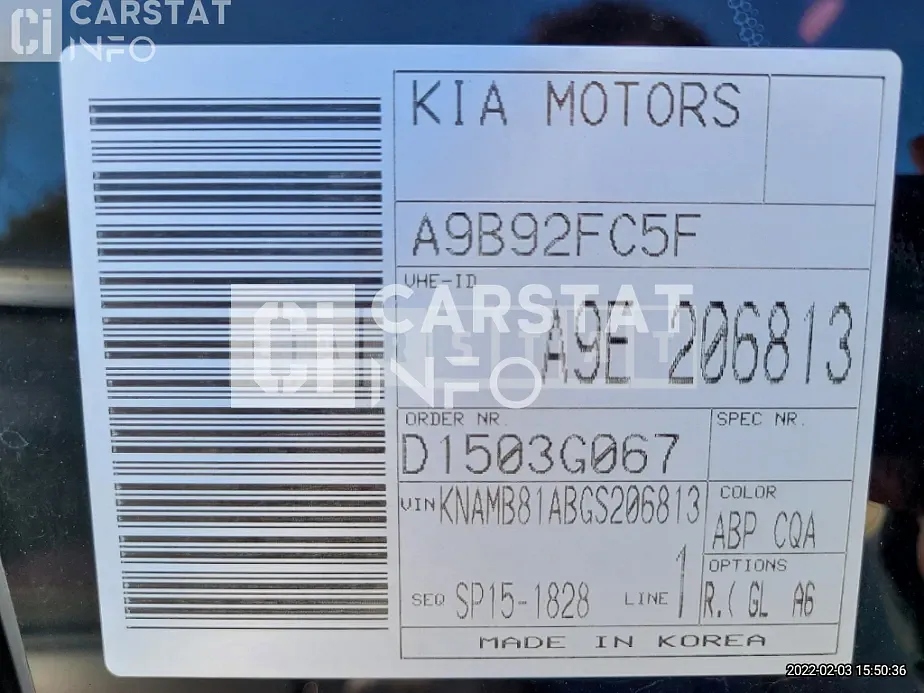 Photo 2 of 24: 2016 Kia Carnival 9-Seater, VIN KNAMB81ABGS206813 — Korean insurance auction
