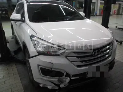 Photo 1 of 73: 2014 Hyundai Santa Fe, VIN KMHSW81UBFU307753 — Korean insurance auction