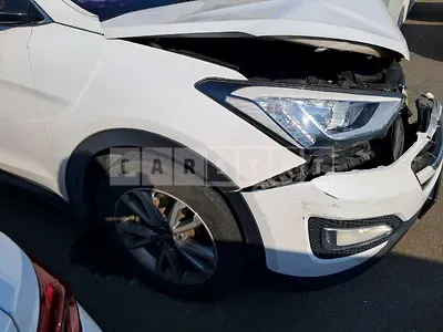 Photo 1 of 18: 2014 Hyundai Santa Fe, VIN KMHSU81UBFU371401 — Korean insurance auction