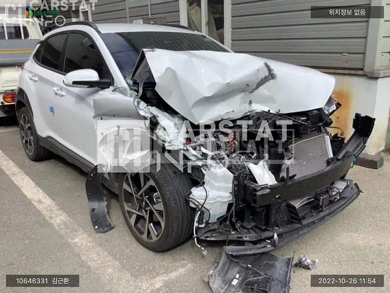 Photo 2 of 19: 2022 Hyundai Kona, VIN KMHK581BENU895922 — Korean insurance auction