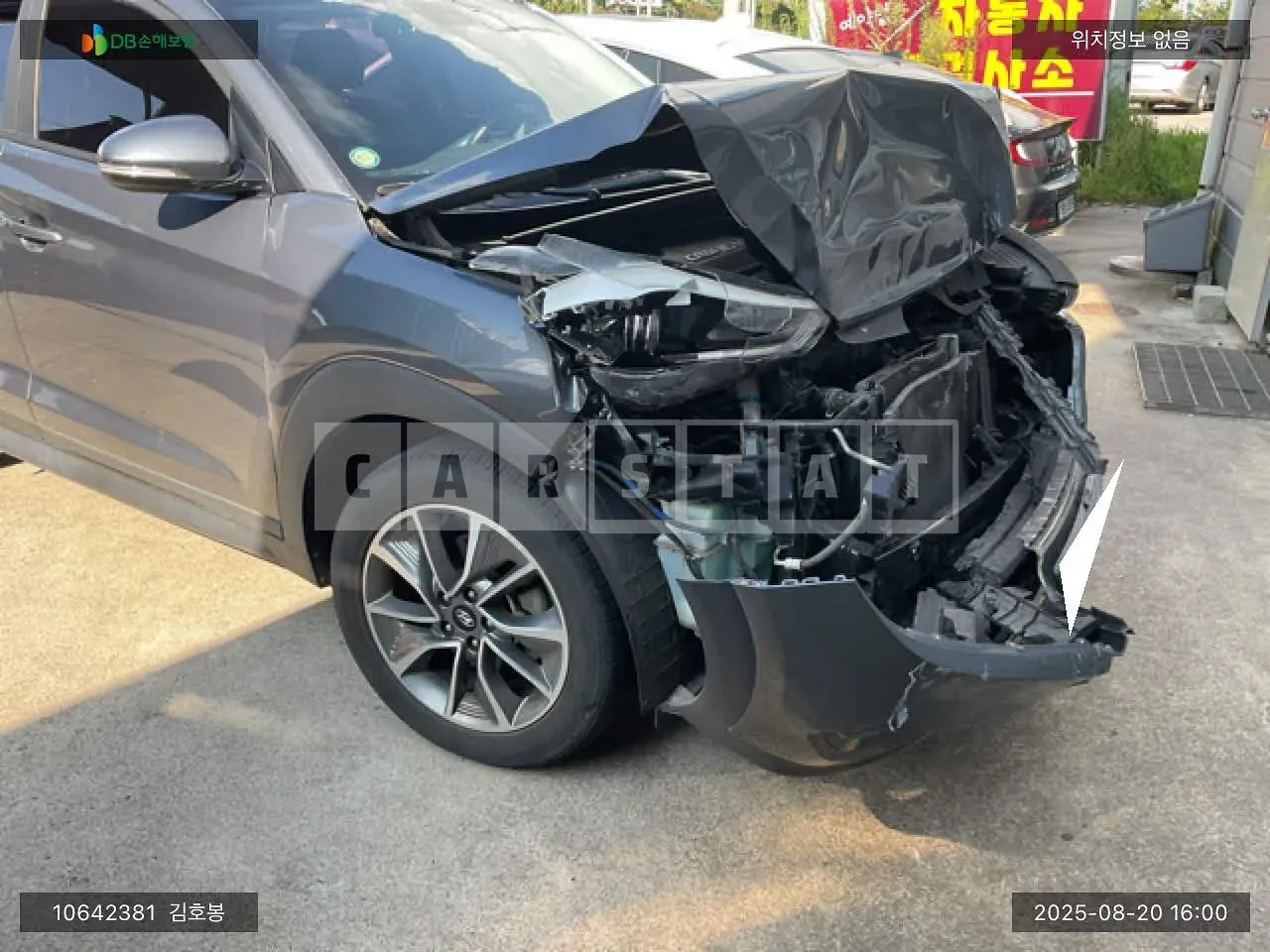 Photo 2 of 11: 2018 Hyundai Tucson, VIN KMHJ381ABJU664290 — Korean insurance auction