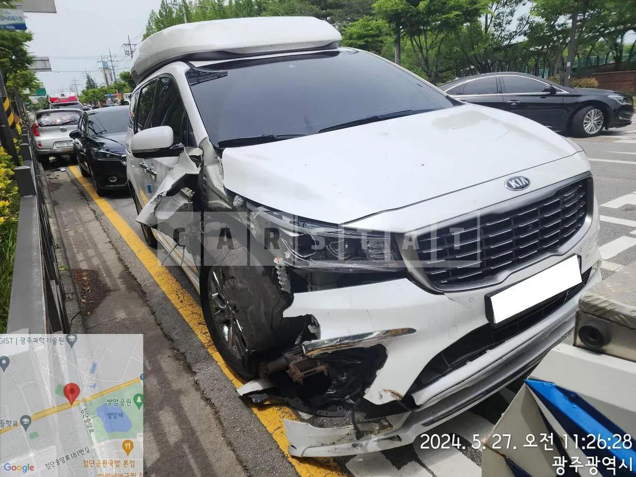 Photo 2 of 18: 2019 Kia Carnival High Limousine, VIN KNAME81ABKS524270 — Korean insurance auction