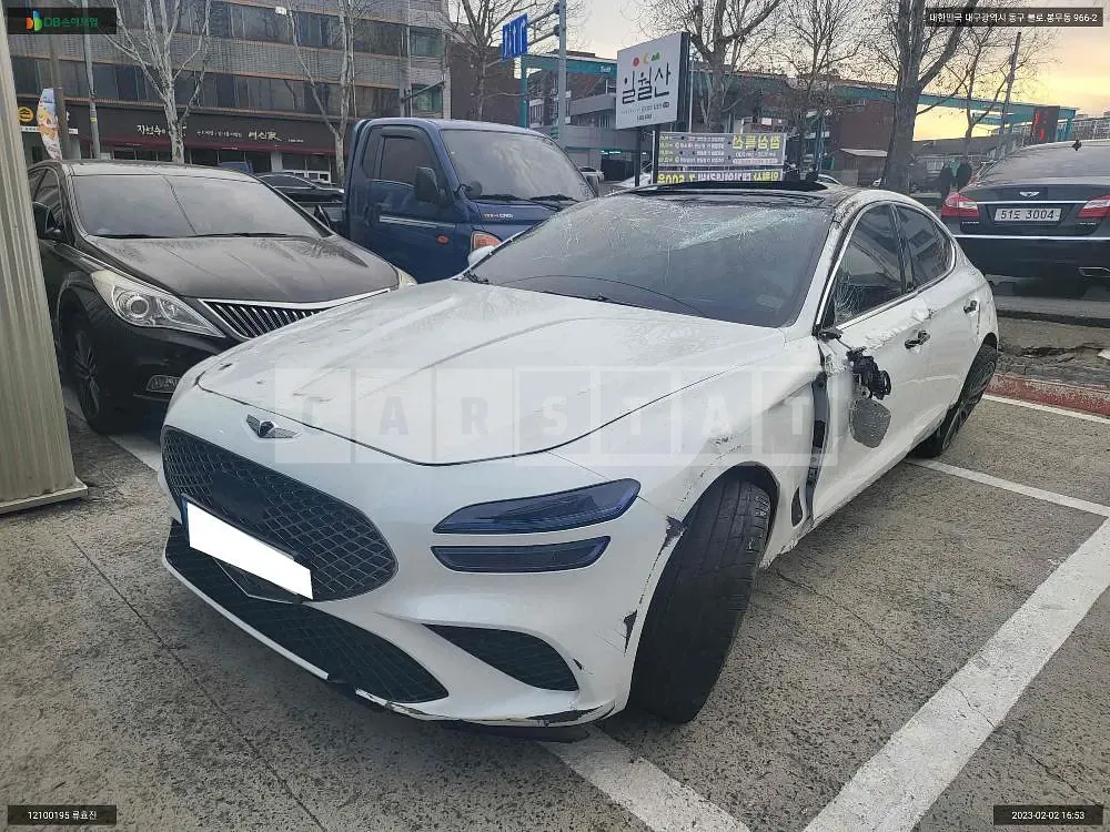 Photo 2 of 11: 2021 Genesis G70, VIN KMTG341ABMU079064 — Korean insurance auction