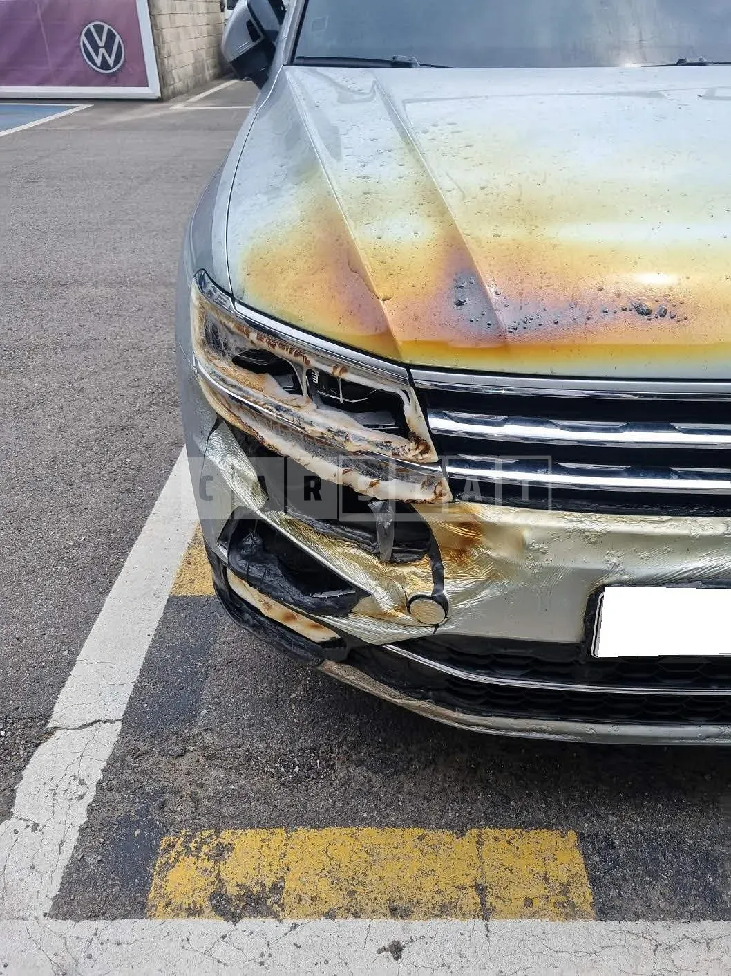 Photo 2 of 10: 2018 Volkswagen Tiguan 2.0 TDI 4MOTION, VIN WVGZZZ5NZJW956510 — Korean insurance auction