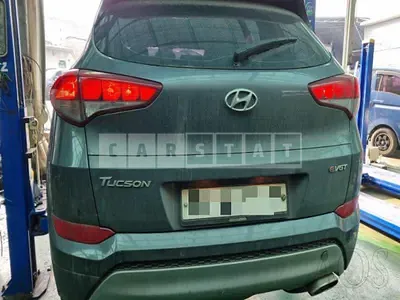 Photo 1 of 10: 2016 Hyundai Tucson, VIN KMHJ2815GHU385676 — Korean insurance auction