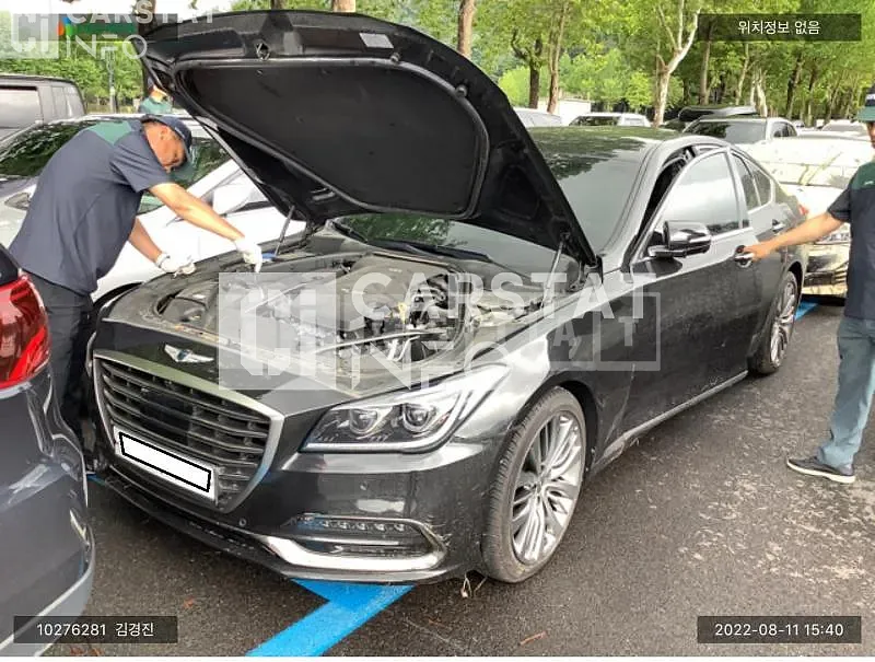 Photo 2 of 11: 2019 Genesis G80, VIN KMHGN41EDKU315452 — Korean insurance auction