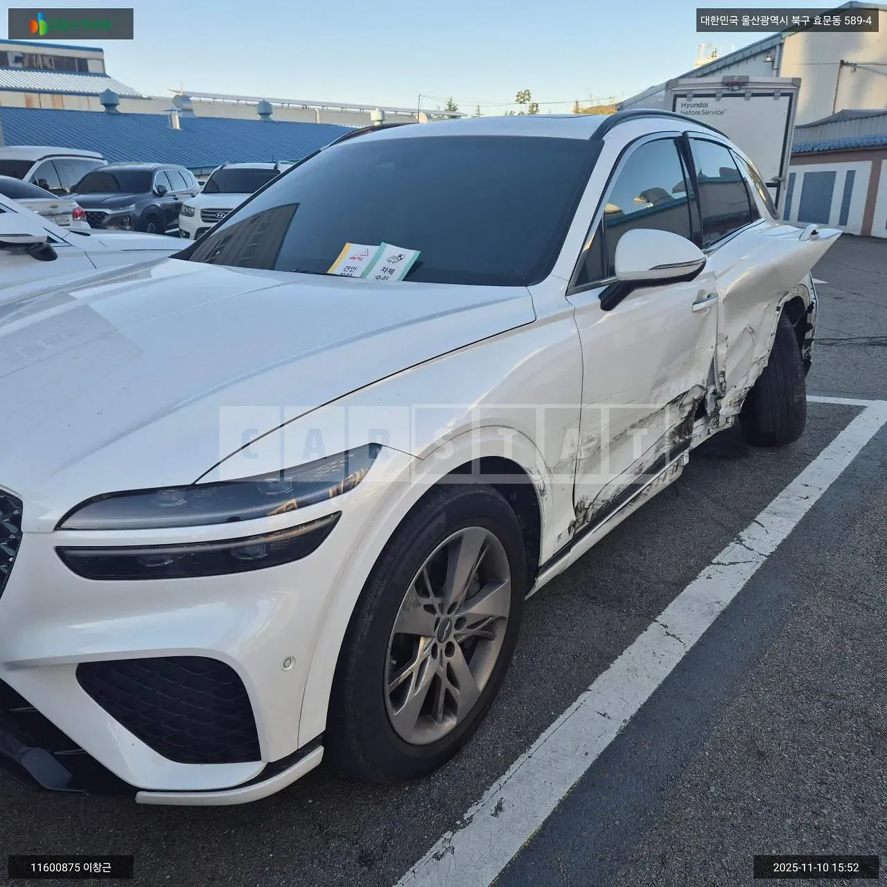 Photo 2 of 16: 2022 Genesis GV70, VIN KMTMA81BBNU065370 — Korean insurance auction