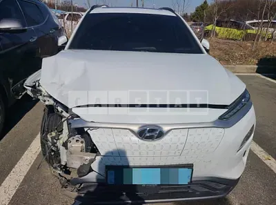 Photo 1 of 8: 2018 Hyundai Kona Electric, VIN KMHK381GFKU005387 — Korean insurance auction