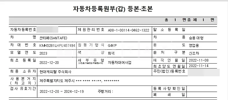 Photo 2 of 9: 2022 Hyundai Santa Fe 2.5 (4WD), VIN KMHS281LHPU457494 — Korean insurance auction
