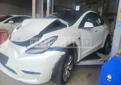 Photo 1 of 50: 2021 Tesla Model Y LongRange, VIN 5YJYGDEE4MF171710 — Korean insurance auction
