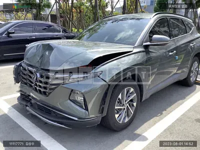 Photo 1 of 15: 2023 Hyundai Tucson Hybrid, VIN KMHJE811BPU112224 — Korean insurance auction