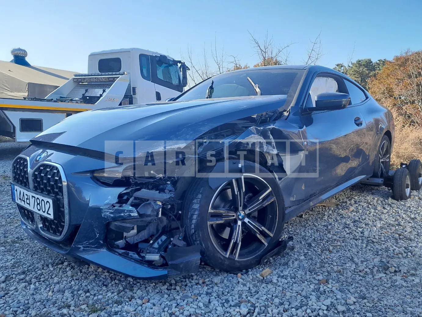 Photo 2 of 30: 2022 BMW 420i Coupe, VIN WBA21AP08NCJ85113 — Korean insurance auction