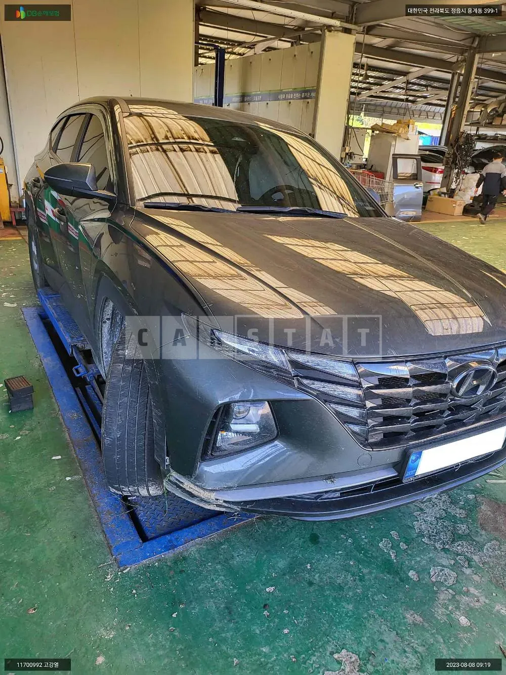 Photo 2 of 19: 2021 Hyundai Tucson, VIN KMHJB81CDMU031995 — Korean insurance auction