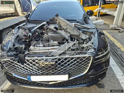 Photo 1 of 14: 2020 Genesis G80, VIN KMTGB41CDMU055126 — Korean insurance auction