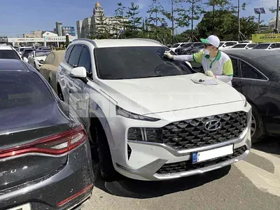 Photo 1 of 6: 2021 Hyundai Santa Fe Hybrid, VIN KMHS5811BNU022928 — Korean insurance auction