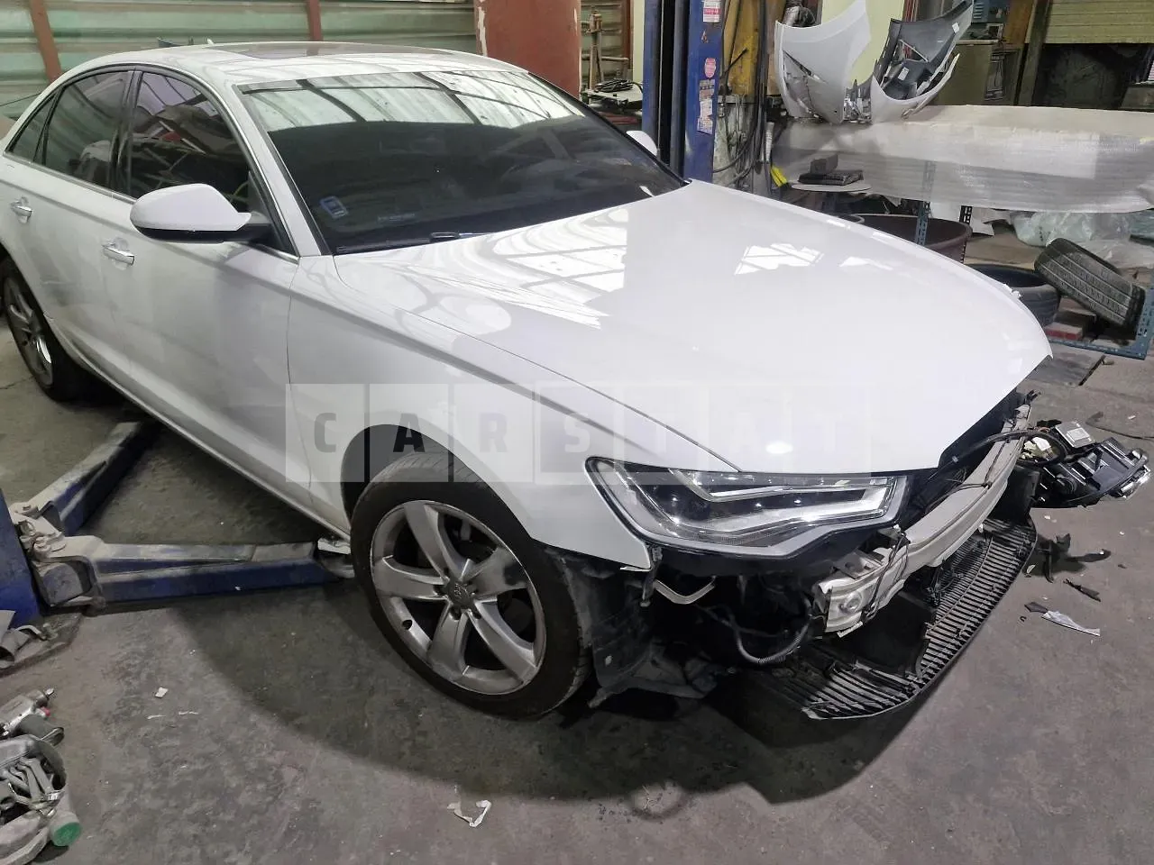 Photo 2 of 24: 2015 Audi A6 35 TDI, VIN WAUZZZ4GXFN046906 — Korean insurance auction