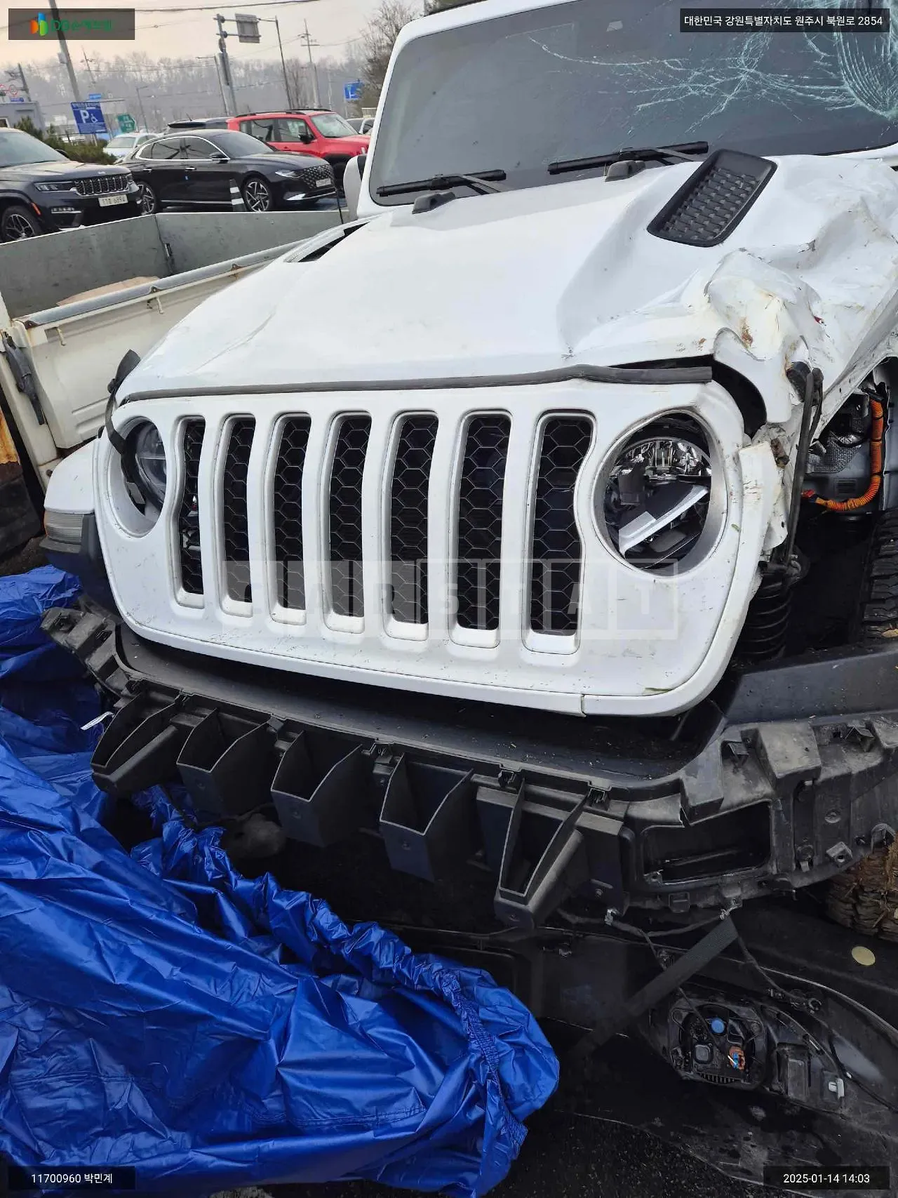 Photo 2 of 15: 2022 Jeep Zip Wrangler Sahara 4XE, VIN 1C4JJXP64NW249278 — Korean insurance auction