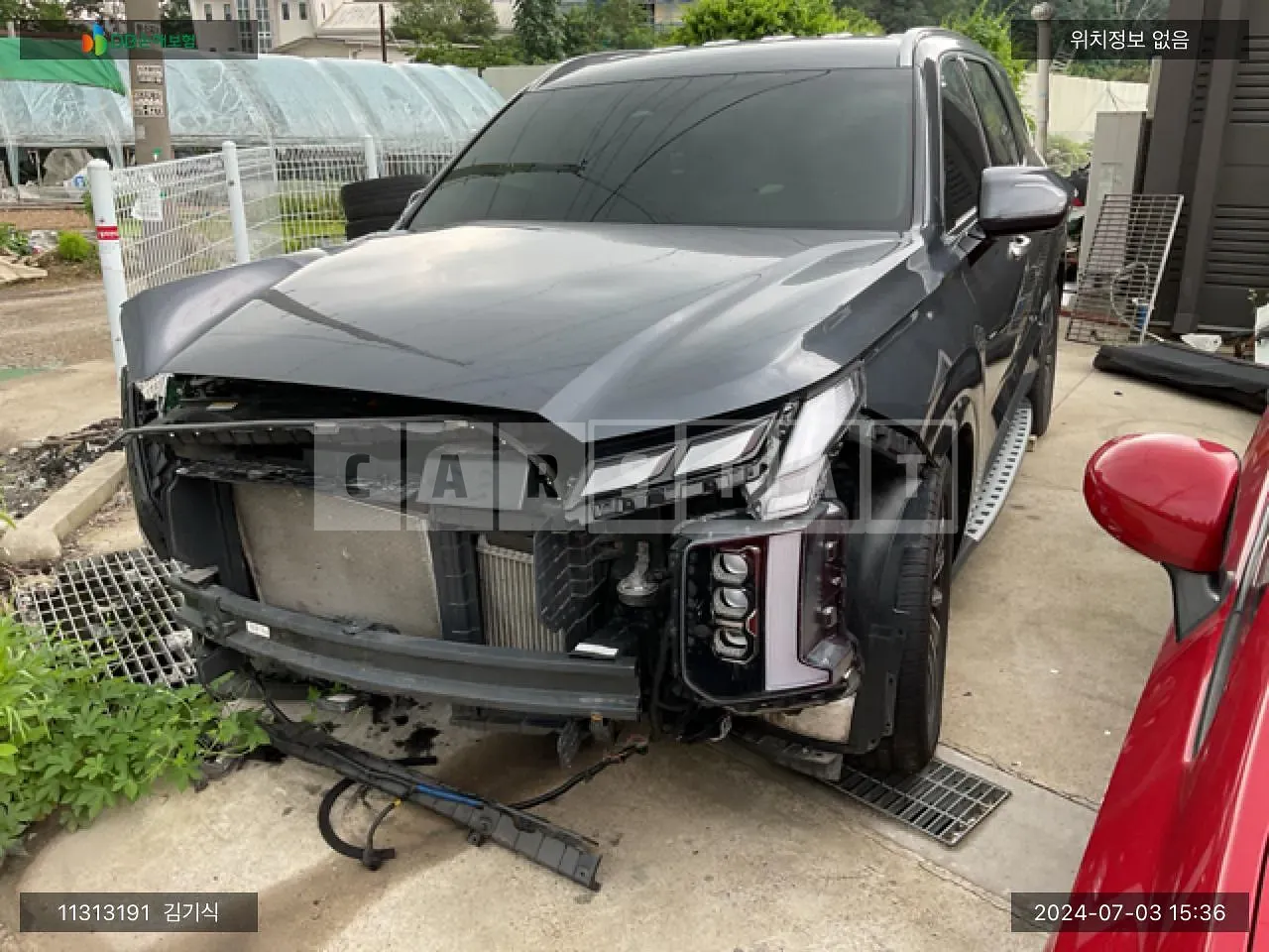 Photo 2 of 14: 2022 Hyundai Palisade, VIN KMHR581ADPU562244 — Korean insurance auction