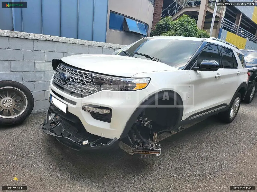 Photo 2 of 10: 2021 Ford Explorer 2.3, VIN 1FMSK8FH2MGA90002 — Korean insurance auction