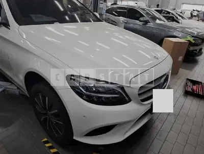 Photo 1 of 9: 2020 Mercedes-Benz C200, VIN W1KWF8AB7LR569649 — Korean insurance auction