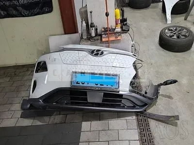 Photo 1 of 38: 2018 Hyundai Kona Electric, VIN KMHK381GFKU017867 — Korean insurance auction