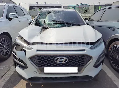 Photo 1 of 30: 2018 Hyundai Kona, VIN KMHK3816GJU144236 — Korean insurance auction
