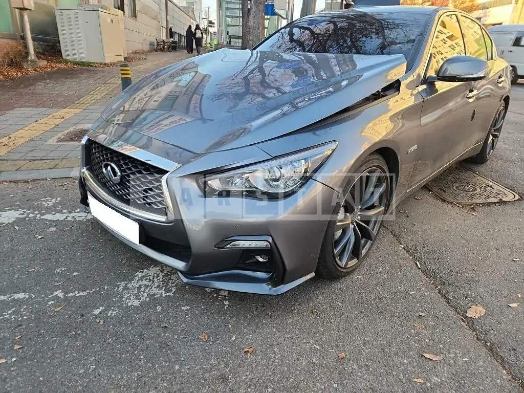 Photo 2 of 24: 2018 Infiniti Q50S Hybrid, VIN JNKAV71E9JM170228 — Korean insurance auction