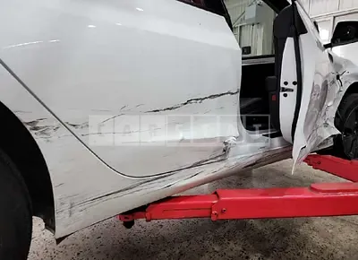 Photo 1 of 7: 2021 Tesla Model 3 Long Range, VIN 5YJ3E1EB0MF947416 — Korean insurance auction