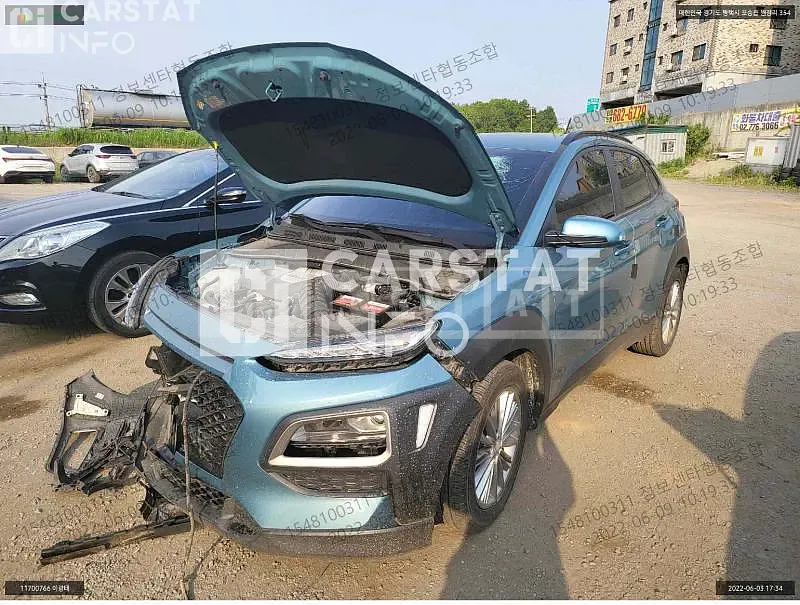 Photo 2 of 10: 2017 Hyundai Kona, VIN KMHK4815GJU007434 — Korean insurance auction