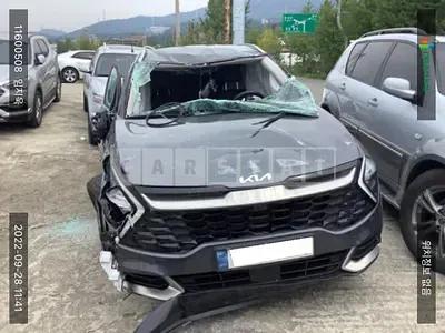 Photo 1 of 15: 2021 Kia Sportage, VIN KNAPW81CDNK015321 — Korean insurance auction