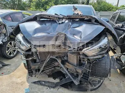 Photo 1 of 11: 2018 Hyundai Tucson, VIN KMHJ2815GJU615989 — Korean insurance auction