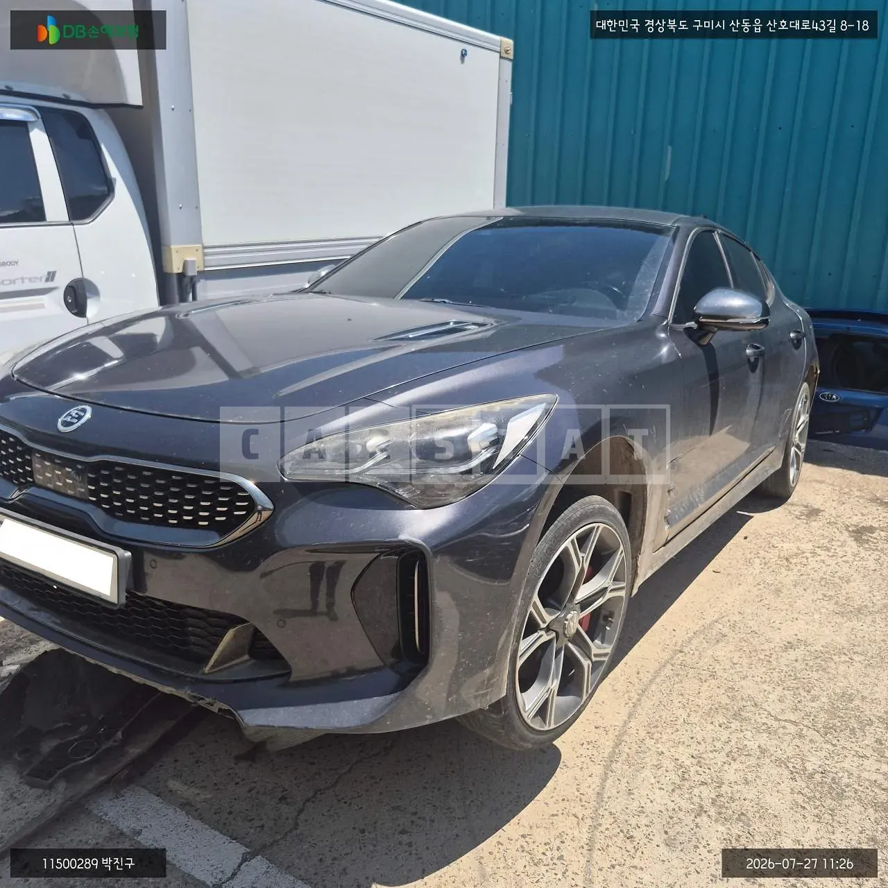 Photo 2 of 8: 2017 Kia Stinger, VIN KNAE351ADJS003522 — Korean insurance auction