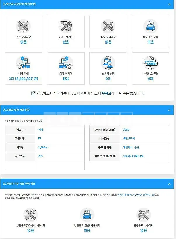 Photo 2 of 2: 2019 Kia K5, VIN KNAGU416BKA324699 — Korean insurance auction