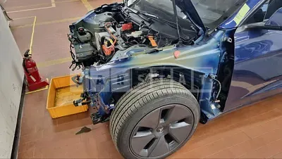 Photo 1 of 12: 2022 Tesla Model 3 Long Range, VIN 5YJ3E1EB1NF149430 — Korean insurance auction