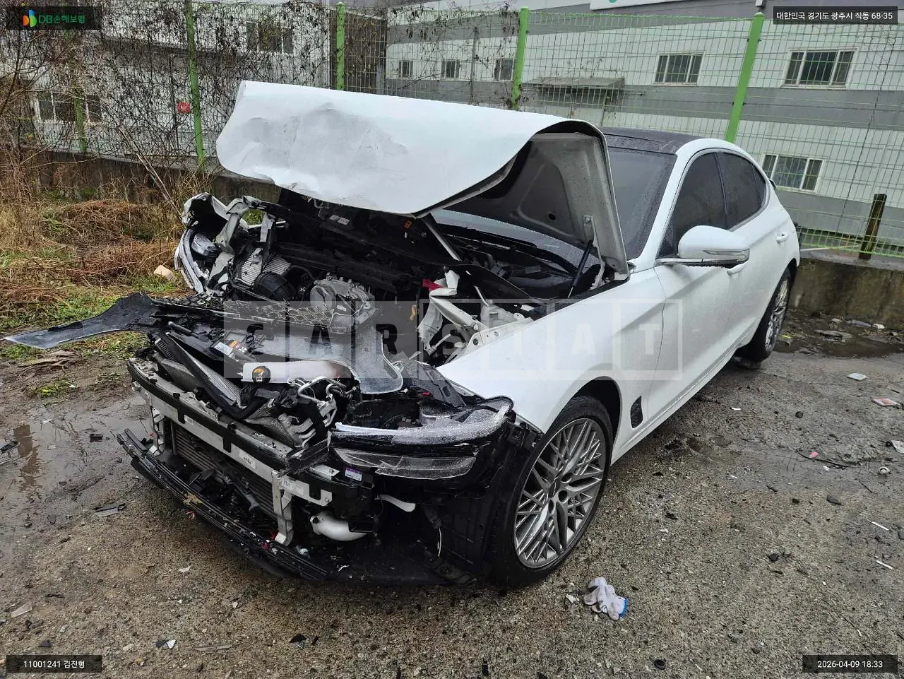 Photo 2 of 42: 2021 Genesis G70, VIN KMTG341ADMU087083 — Korean insurance auction