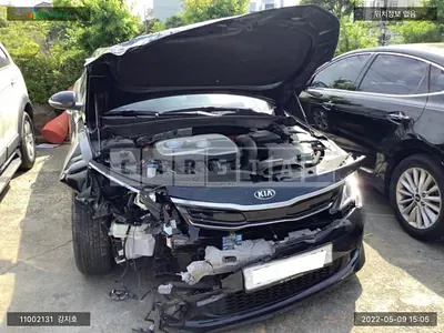 Photo 1 of 12: 2016 Kia K5 Hybrid, VIN KNAGU41CBGA000317 — Korean insurance auction