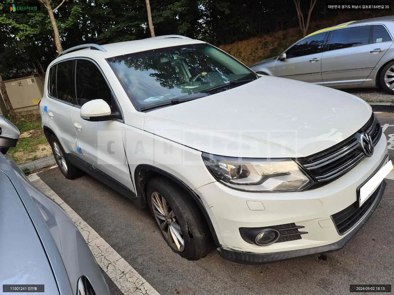 Photo 2 of 18: 2015 Volkswagen Tiguan 2.0 TDI Blue Motion, VIN WVGZZZ5NZFW563667 — Korean insurance auction
