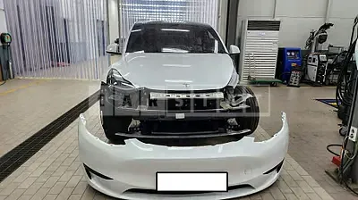 Photo 1 of 14: 2024 Tesla Model Y RWD, VIN LRWYGCFS3RC207824 — Korean insurance auction