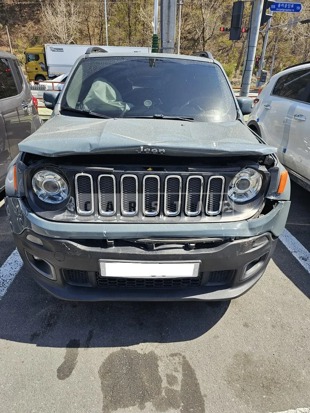 Photo 2 of 20: 2017 Jeep Zip Renegade, VIN 1C4BU0000HPF06614 — Korean insurance auction