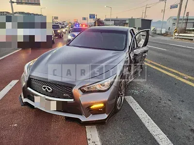 Photo 1 of 10: 2016 Infiniti Q50 2.2d, VIN JNKDV71E1GM551190 — Korean insurance auction