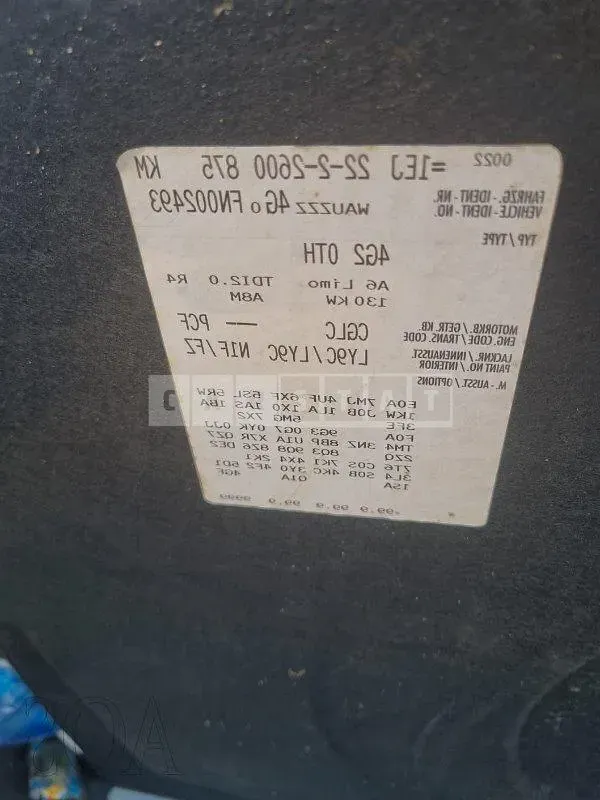 Photo 2 of 9: 2015 Audi A6 35 TDI, VIN WAUZZZ4G0FN002493 — Korean insurance auction