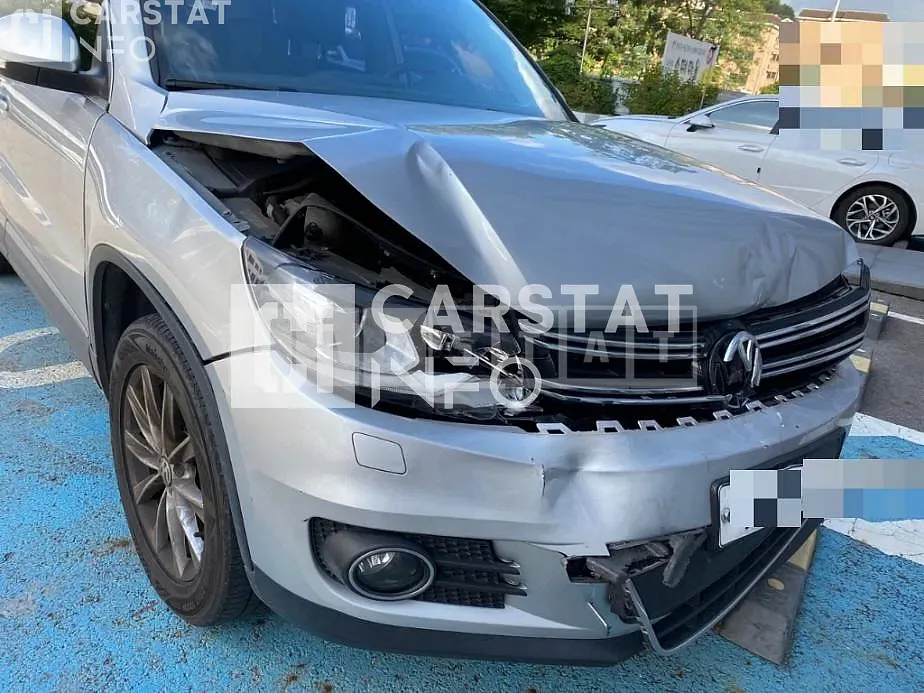 Photo 2 of 29: 2015 Volkswagen Tiguan 2.0 TDI Blue Motion, VIN WVGZZZ5NZFW555251 — Korean insurance auction
