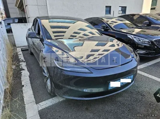 Photo 2 of 12: 2025 Tesla Model 3 LongRange, VIN LRW3E7EK4SC674426 — Korean insurance auction