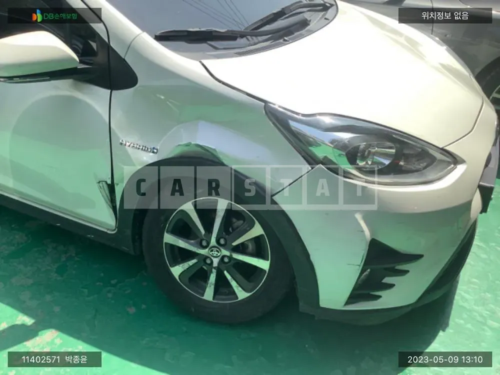 Photo 2 of 9: 2021 Toyota Prius C, VIN JTDKDTB35M1142687 — Korean insurance auction