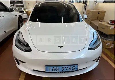 Photo 1 of 16: 2021 Tesla Model 3 Long Range, VIN 5YJ3E1EBXMF080395 — Korean insurance auction