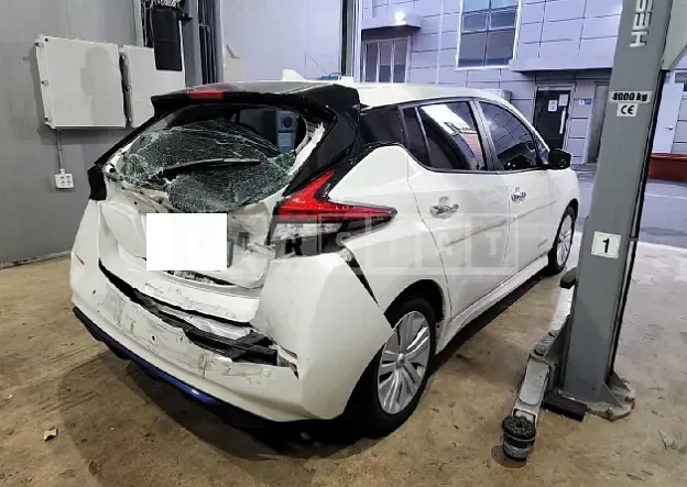 Photo 2 of 14: 2019 Nissan Leaf, VIN 1N4AZ1CP1KC309377 — Korean insurance auction